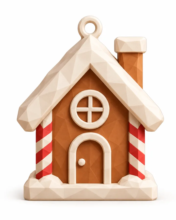 The picture the gingerbread house ornament was generated from