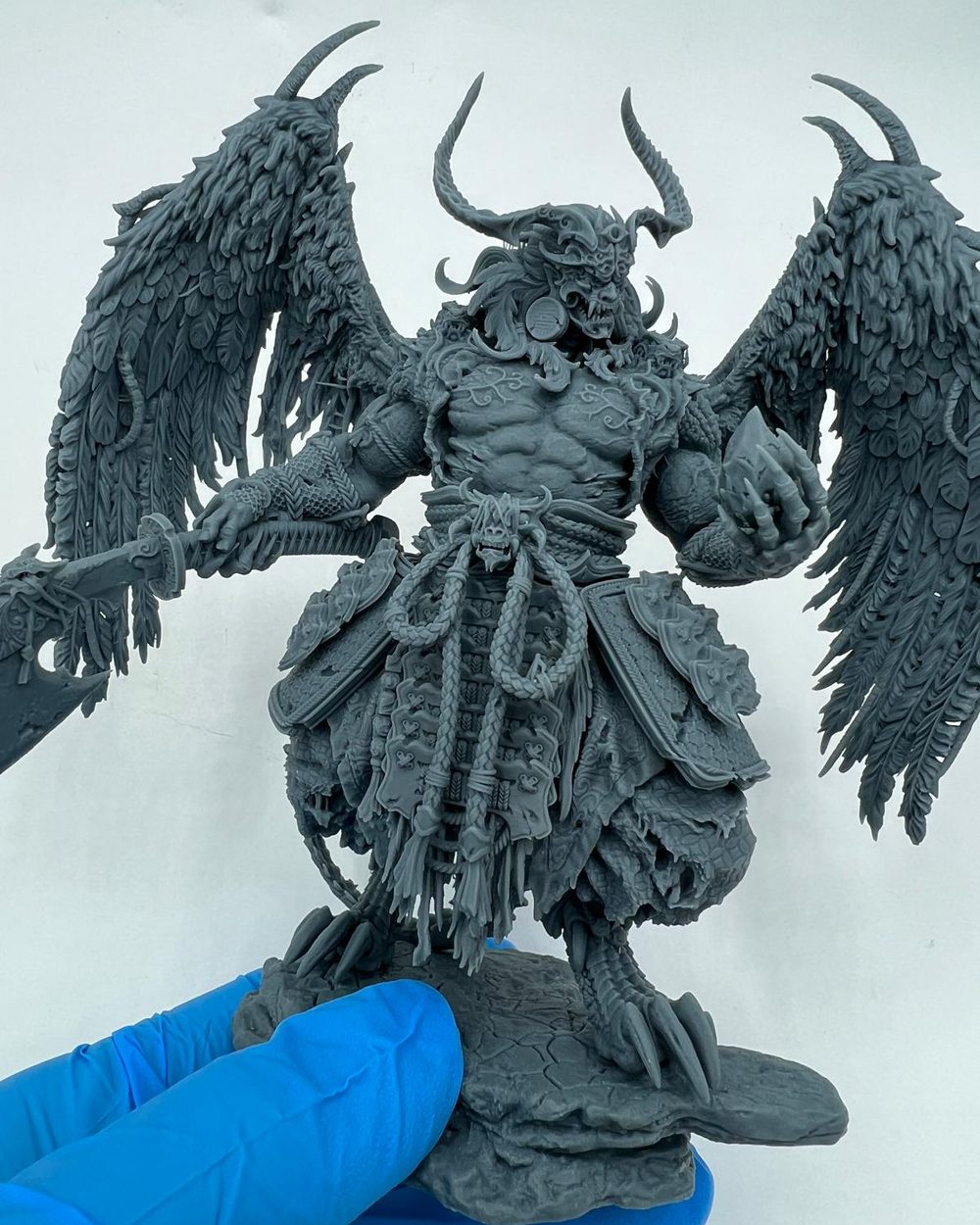 Winged samurai demon